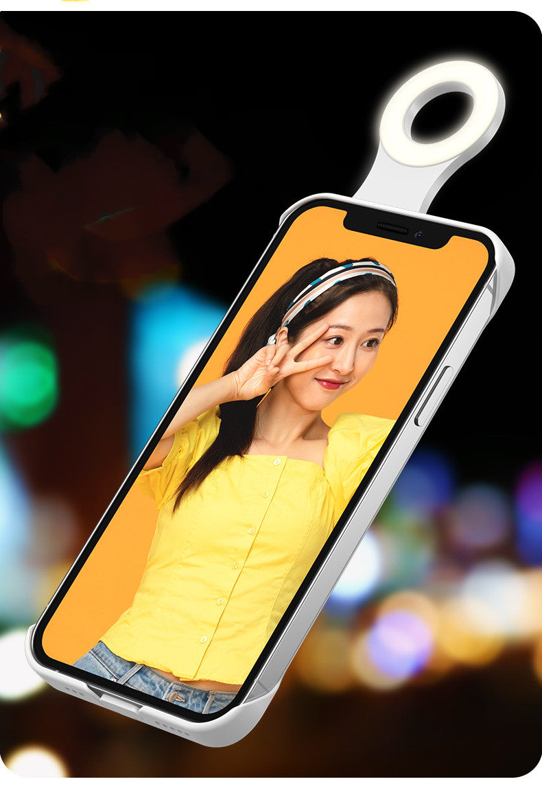 Compatible With Fill Light Selfie Beauty Ring Phone Case
