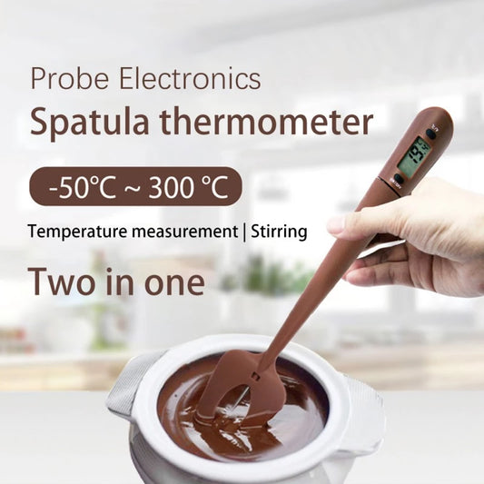 Digital Cooking Thermometer Double Use Silicone Scraper Spatula