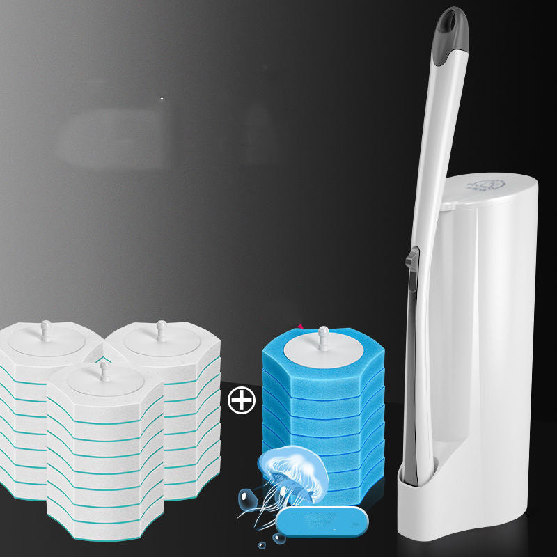 Disposable toilet brush