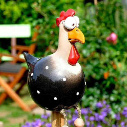 Yard Art Decor Chicken Garden Lawn Plug Hen Rooster Ornaments