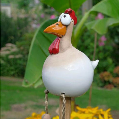 Yard Art Decor Chicken Garden Lawn Plug Hen Rooster Ornaments