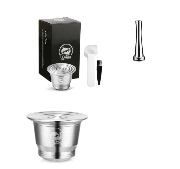 Stainless Steel Reusable Nespresso Refillable Coffee Capsule Pod Filter