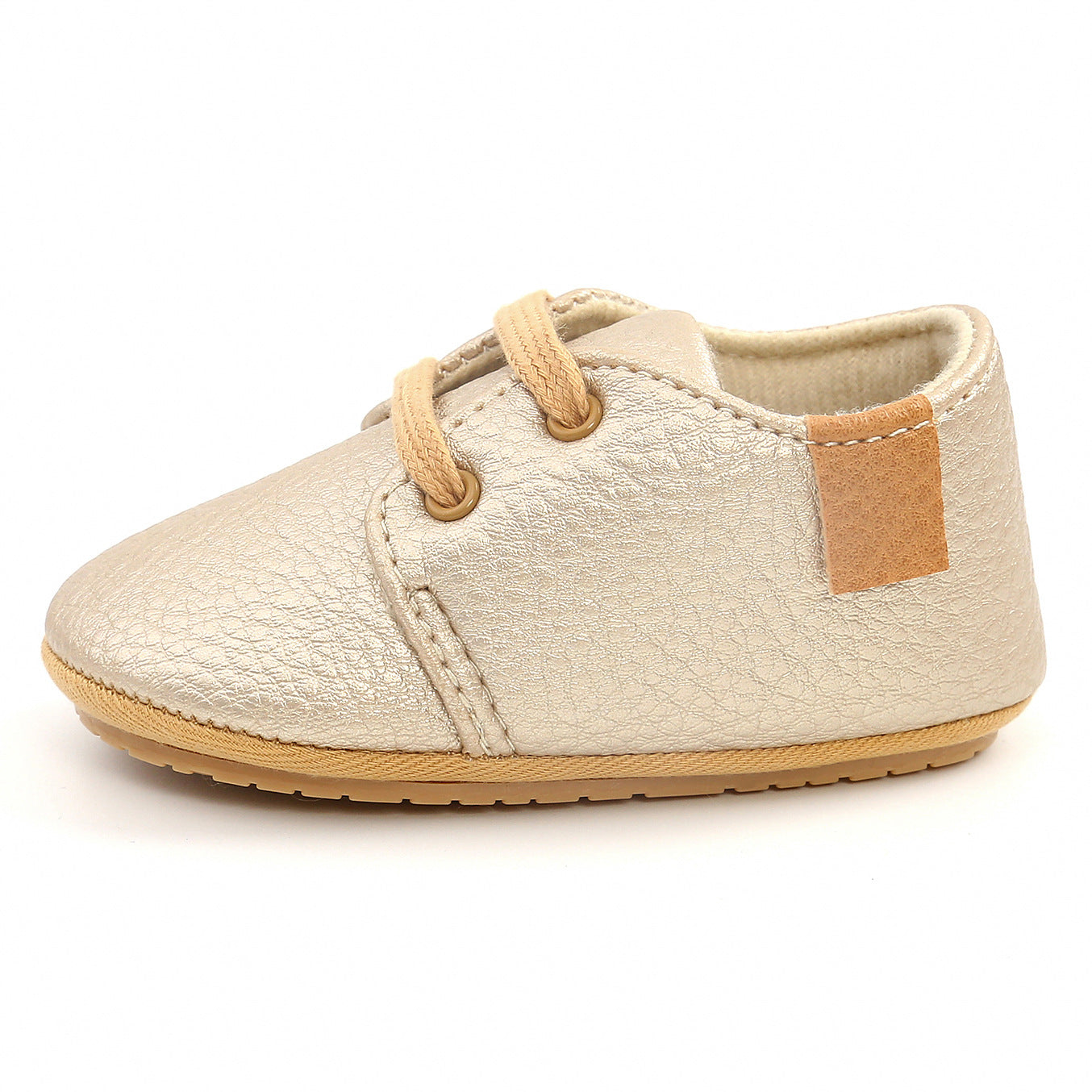 ﻿Luxury Soft Leather Baby Moccasins Shoes Newborn Rubber Toddler Shoes