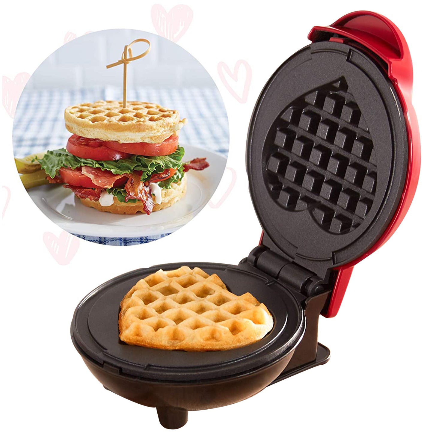 Mini Waffle Maker Waffle Home Children'S Breakfast Machine