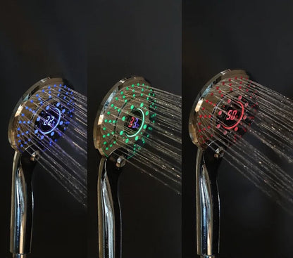 Adjustable 3 Mode 3 Color LED Shower Head Light