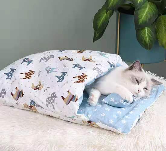 Cat Sleeping Bag Fairy Cat Litter Wind Semi-Closed Kennel