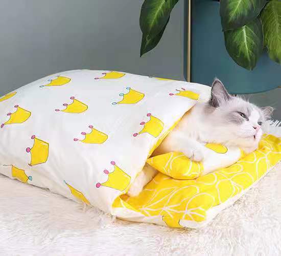 Cat Sleeping Bag Fairy Cat Litter Wind Semi-Closed Kennel