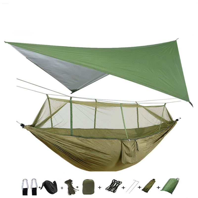 Outdoor Parachute Cloth Hammock Couble with Mosquito Net