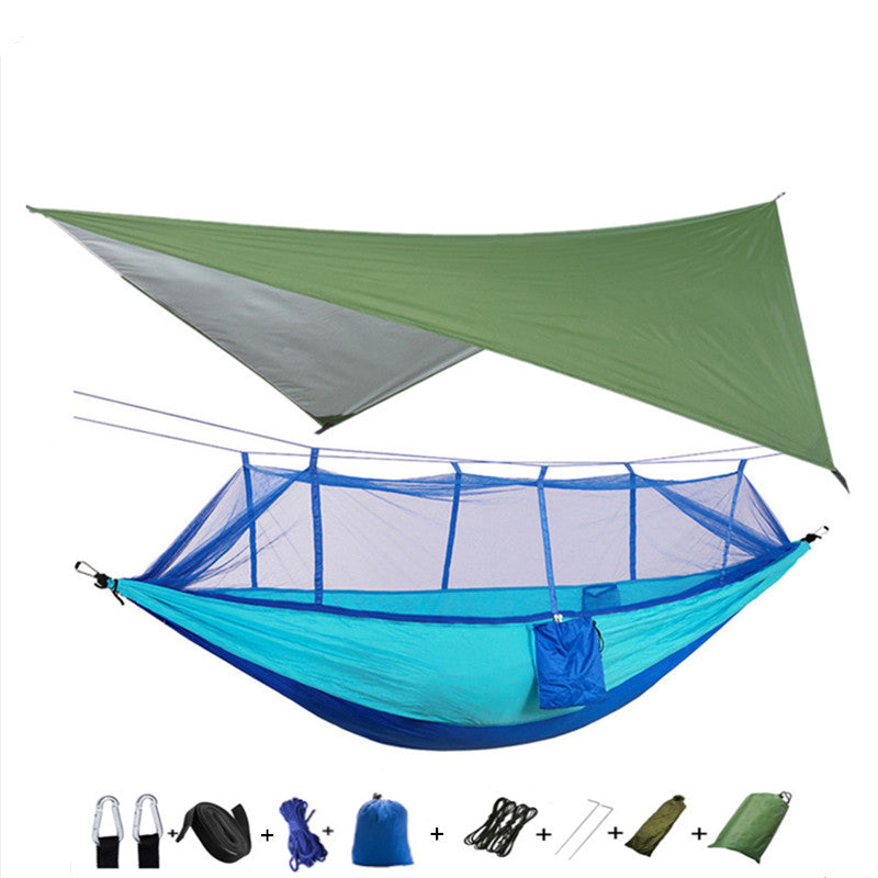 Outdoor Parachute Cloth Hammock Couble with Mosquito Net
