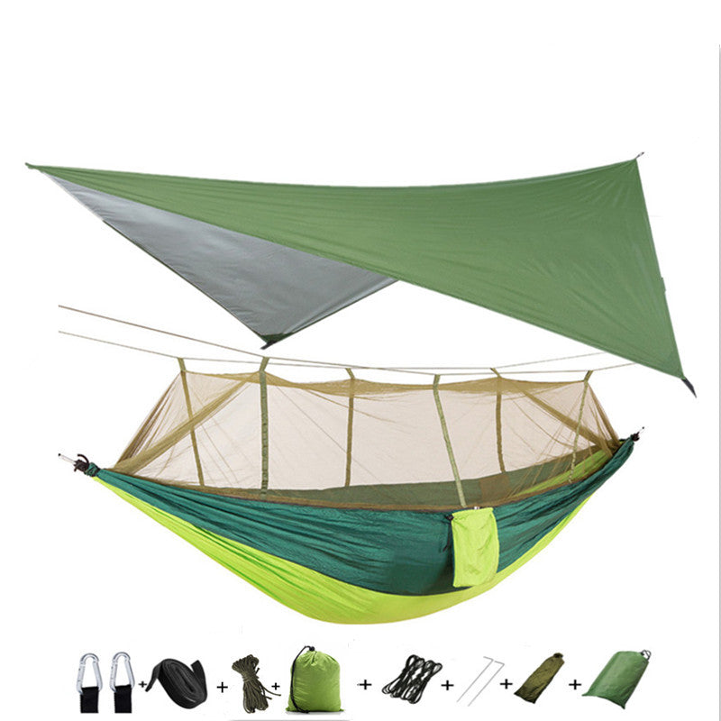 Outdoor Parachute Cloth Hammock Couble with Mosquito Net