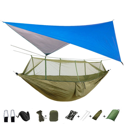 Outdoor Parachute Cloth Hammock Couble with Mosquito Net