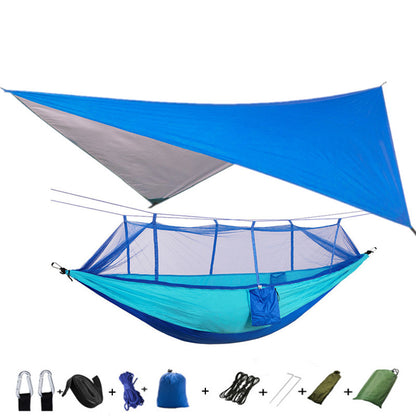 Outdoor Parachute Cloth Hammock Couble with Mosquito Net