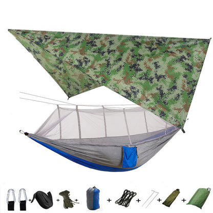 Outdoor Parachute Cloth Hammock Couble with Mosquito Net
