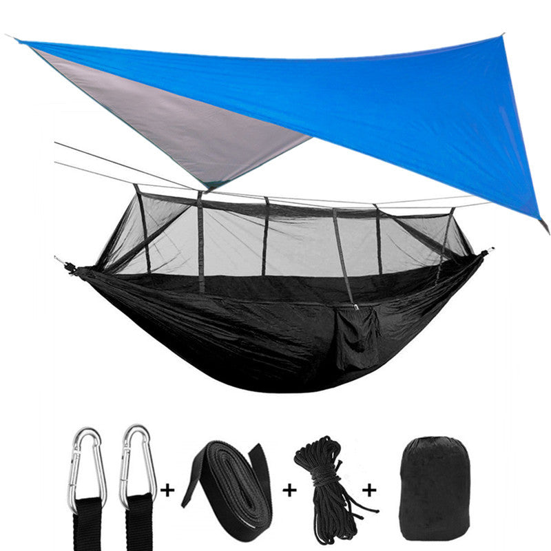 Outdoor Parachute Cloth Hammock Couble with Mosquito Net