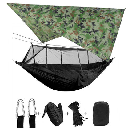 Outdoor Parachute Cloth Hammock Couble with Mosquito Net
