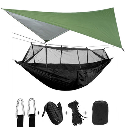 Outdoor Parachute Cloth Hammock Couble with Mosquito Net