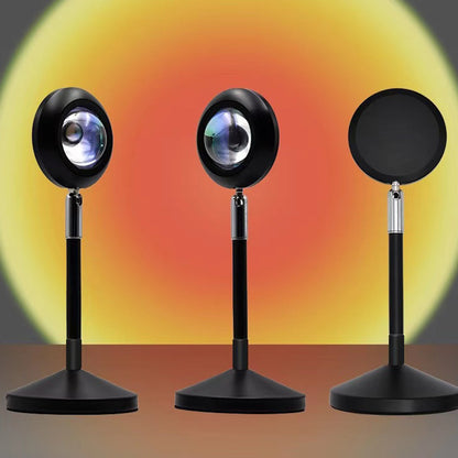 Upgrade Rainbow Sunset Projector Lamp Atmosphere Light