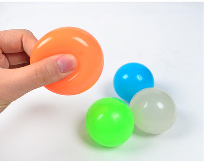 Luminous Sticky Ball Toys Sticky Wall Home Party Games