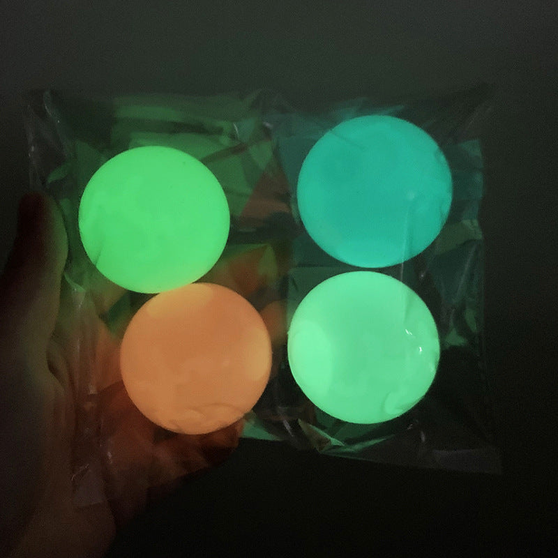 Luminous Sticky Ball Toys Sticky Wall Home Party Games