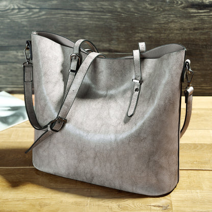 Simple Oil Wax Leather Messenger Shoulder Bags