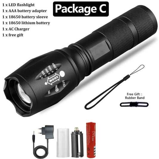 Strong Light Flashlight Special Forces Rechargeable