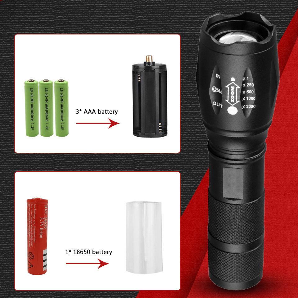 Strong Light Flashlight Special Forces Rechargeable