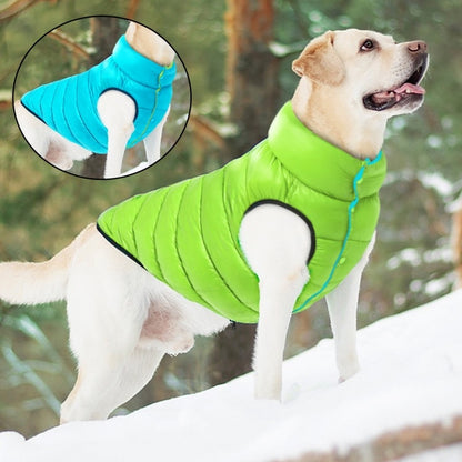 Warm Winter Dog Clothes Vest Reversible Dogs RED Jacket Coat