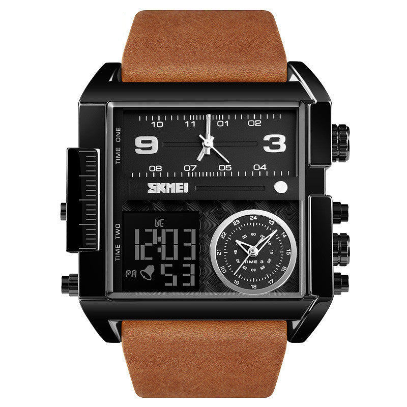 Square Large Dial Watch Men'S Business