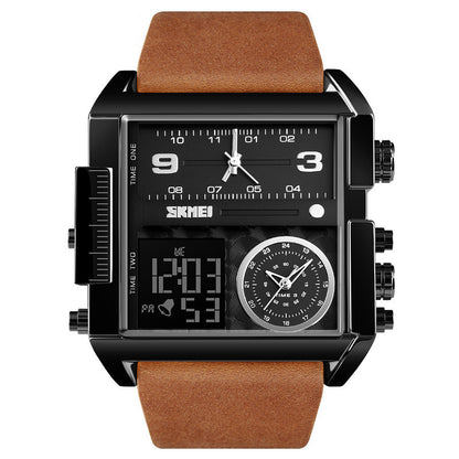 Square Large Dial Watch Men'S Business