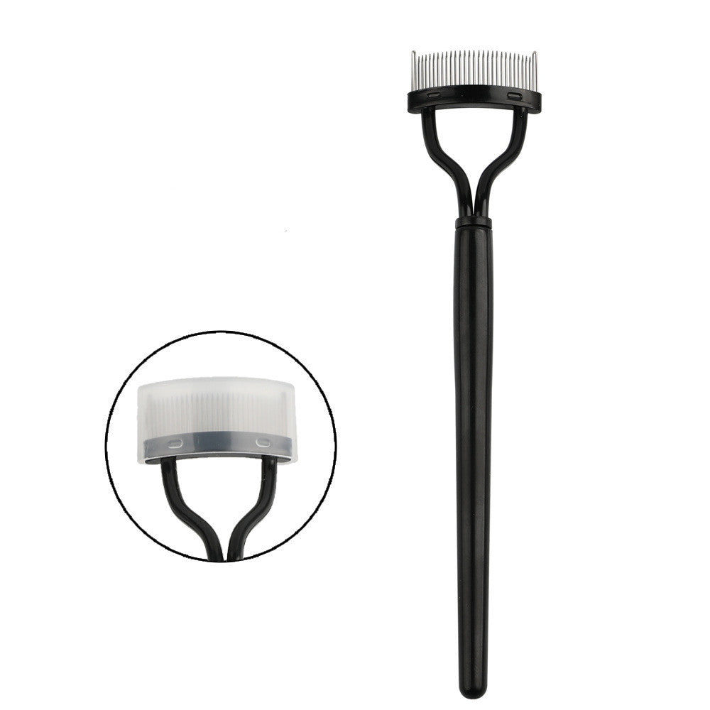 Portable Stainless Steel Eyelash Comb, Curved Design Eyelash Comb
