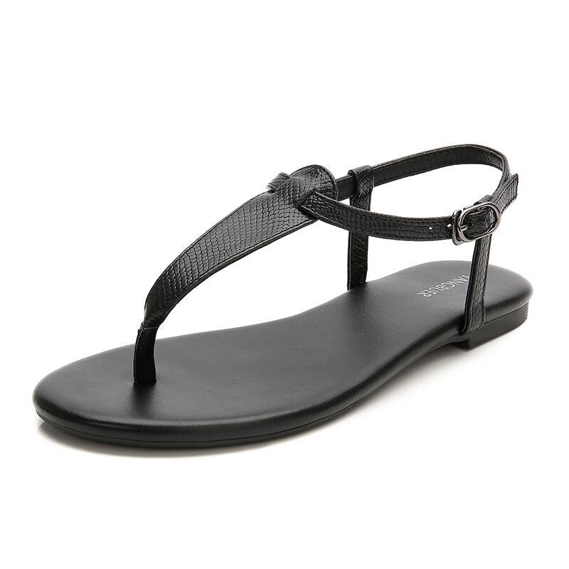 Fashion Simple Beach Cutout Flip Flop Sandals