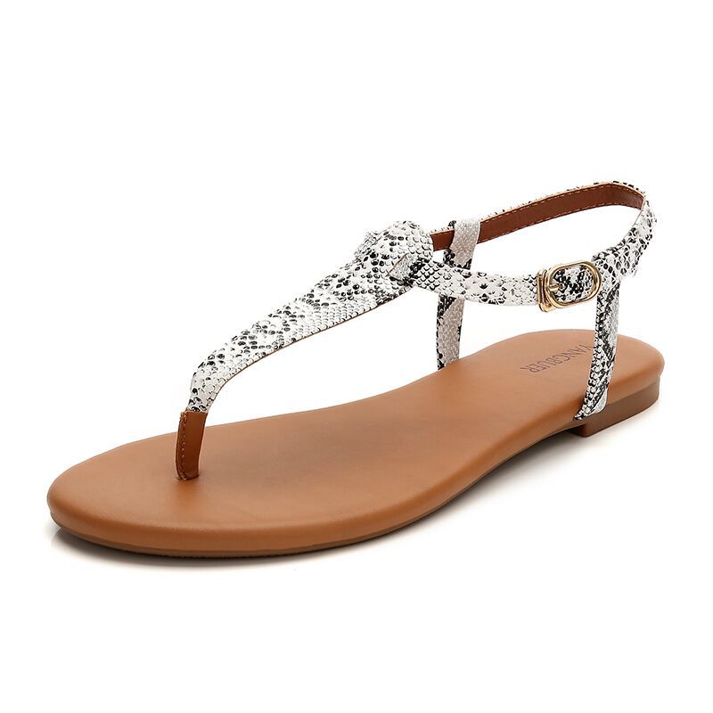 Fashion Simple Beach Cutout Flip Flop Sandals