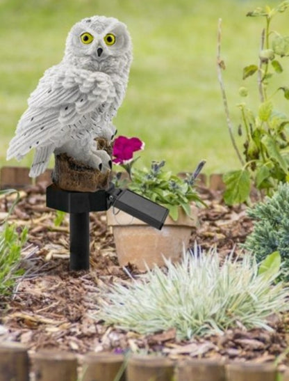 Solar Owl Garden Light Outdoor LED Lawn Lamp