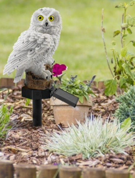 Solar Owl Garden Light Outdoor LED Lawn Lamp