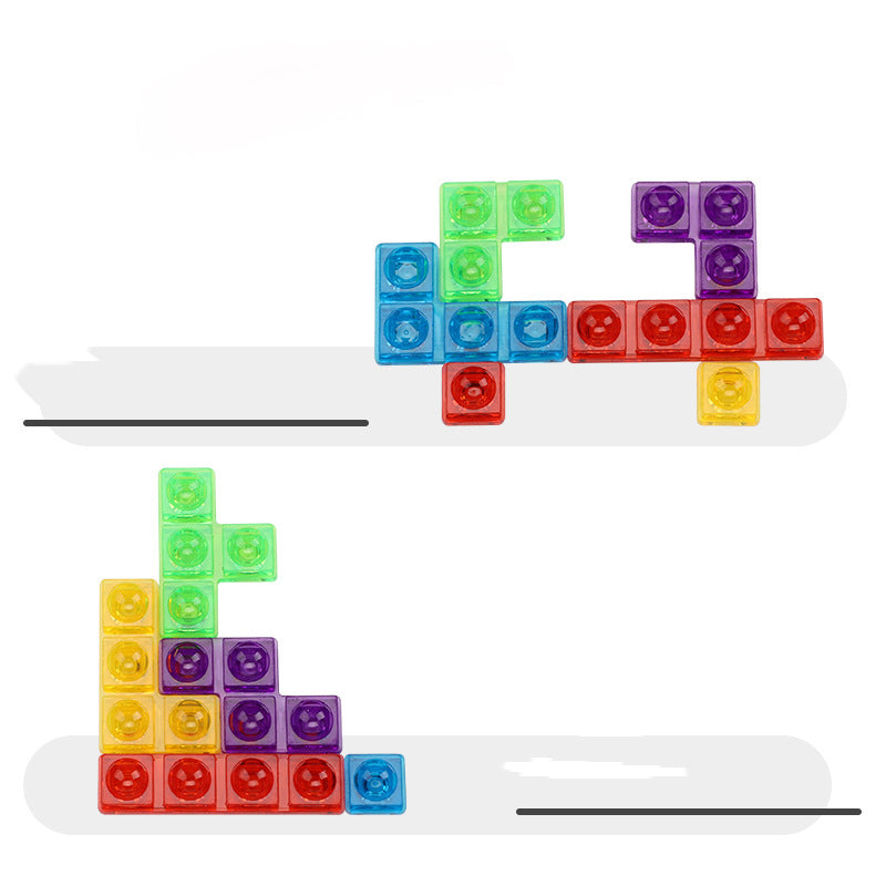Game Colorful 3D Puzzle Tangram Math Toys Children Preschool