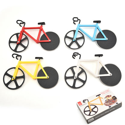 Pizza Cutter Stainless Steel Bicycle Shape Wheel Bike Roller Pizza Chopper