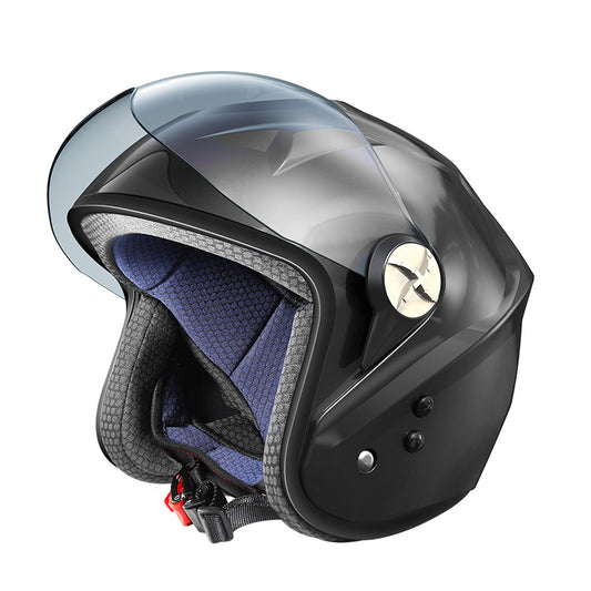Bluetooth Locomotive Half Helmet Four Season Electric Car Motorcycle