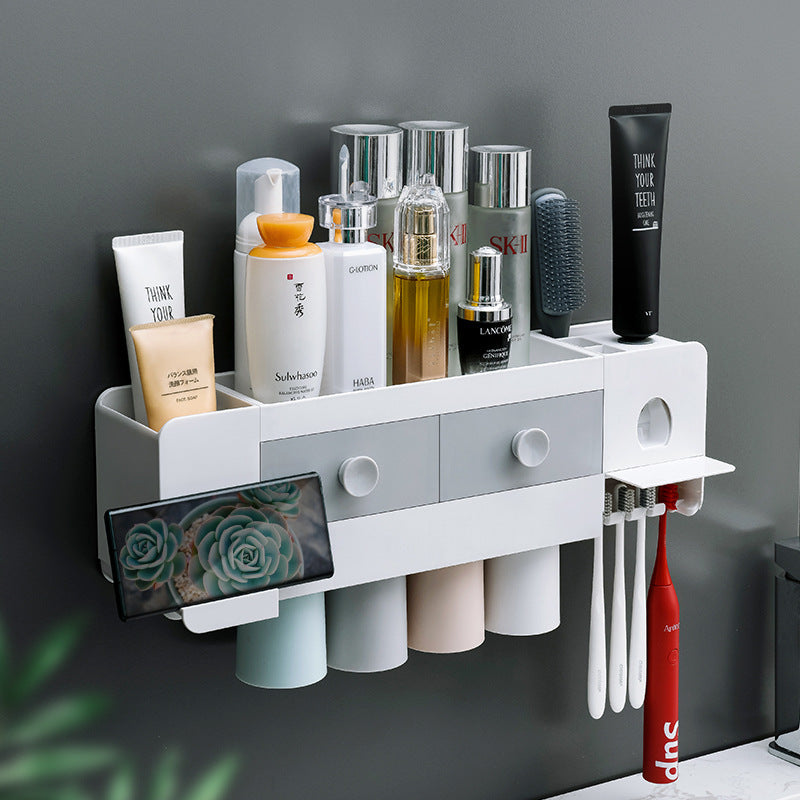 Bathroom Wall-mounted Magnetic Toothbrush Rack