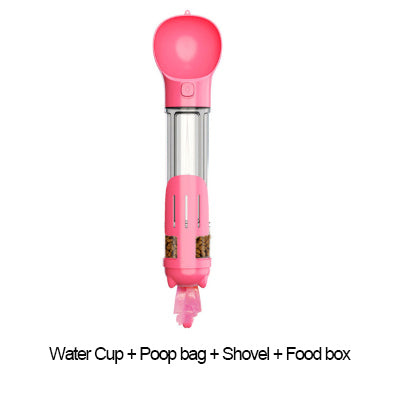 Portable Multifunction Dog Water Bottle Food Feeder
