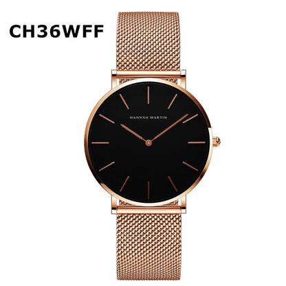 Women Watches With Japanese movement steel mesh