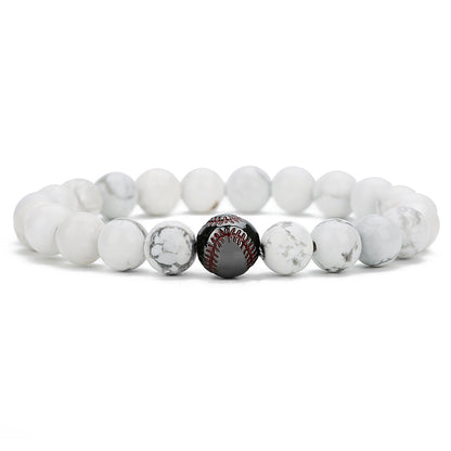 Men's baseball bracelet