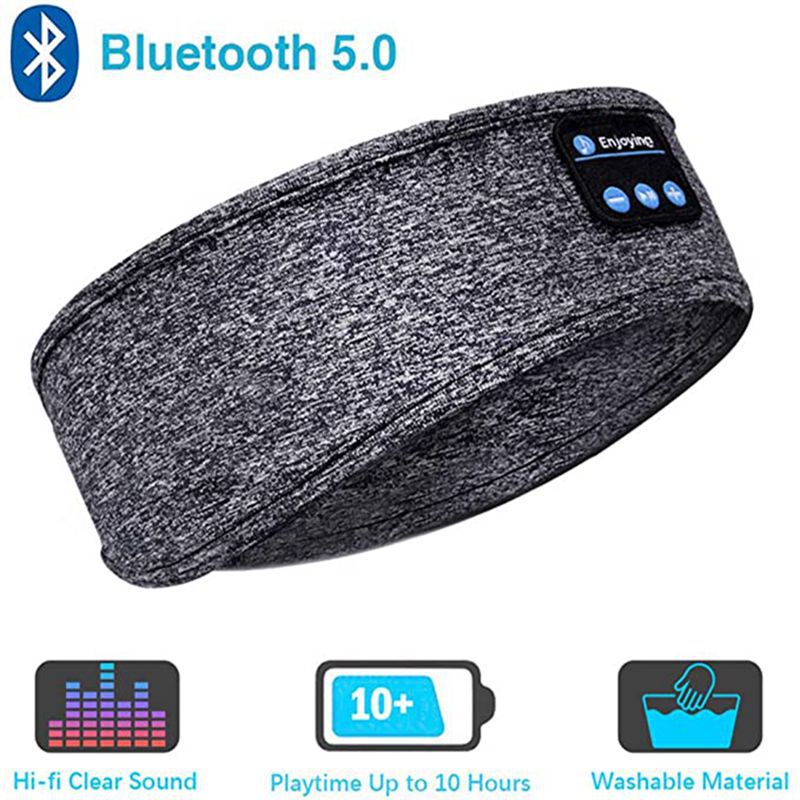 Wireless Bluetooth Sleeping Headphones Headband Thin Soft Elastic