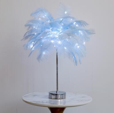 Feather Lamp Nordic Desk Lamp European-Style Feather Lamp