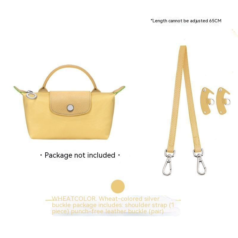 Wide Shoulder Strap Punch-free Leather Ring Crossbody