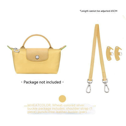 Wide Shoulder Strap Punch-free Leather Ring Crossbody