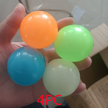 Luminous Sticky Ball Toys Sticky Wall Home Party Games