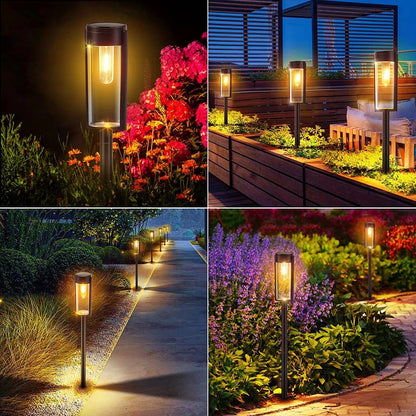 Lawn Lamp Outdoor Waterproof Tungsten Wire Solar Floor Outlet Type Garden