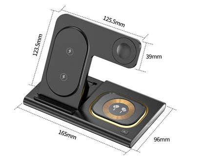 3 IN 1 15W Wireless Charging Charger Magnetic Desktop