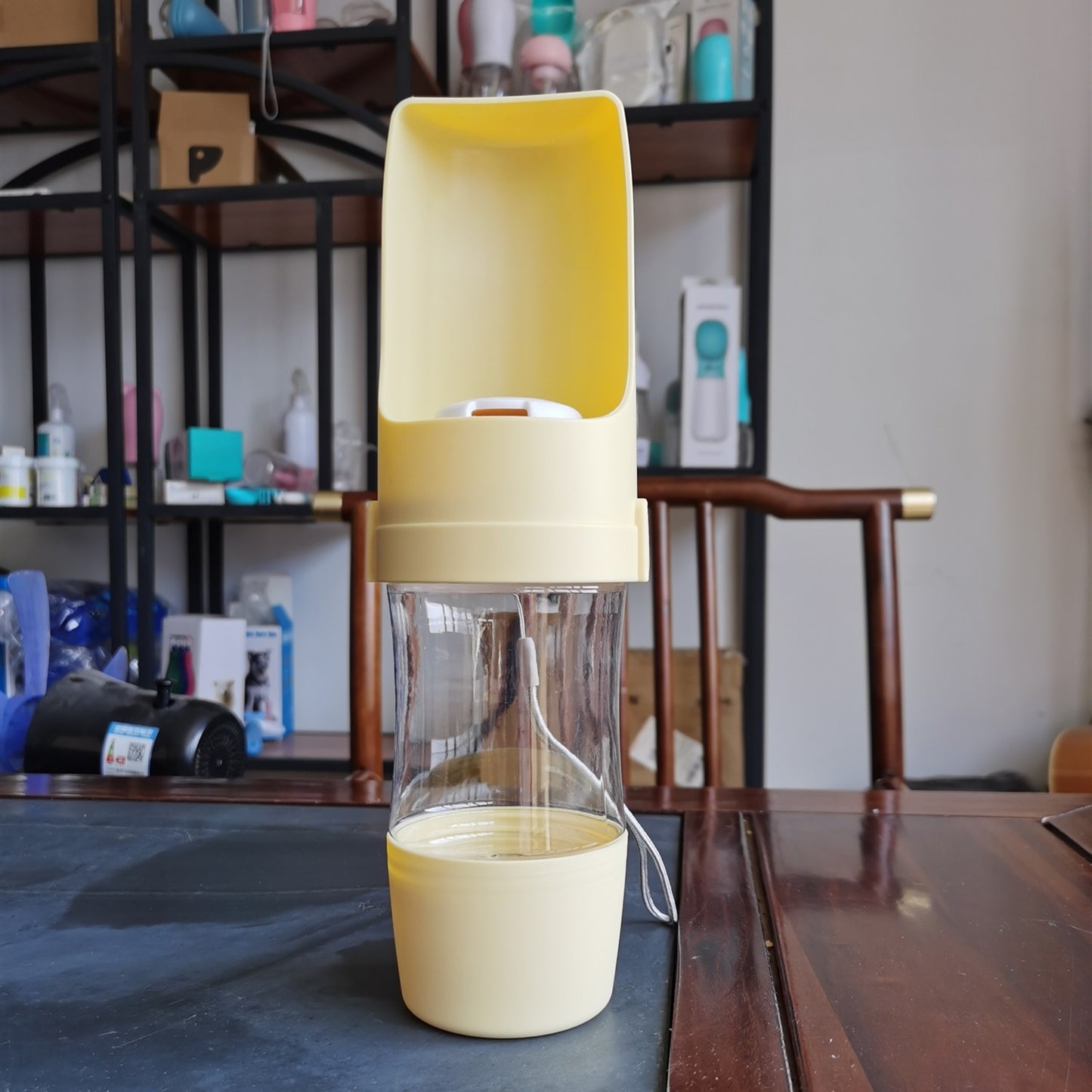 2 In 1 Travel Dog Water Bottle Pet Water Dispenser Feeder