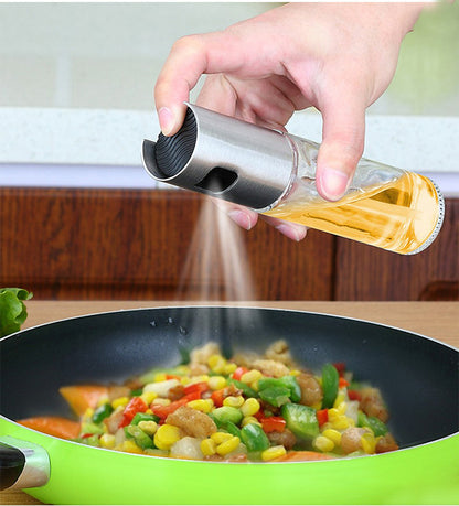 BBQ Healthy Kitchen Cooking Oil Vinegar Spray Bottle